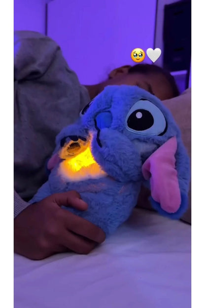 Mavi Stitch Nefes Alan Işıklı Peluş Uyku Arkadaşı