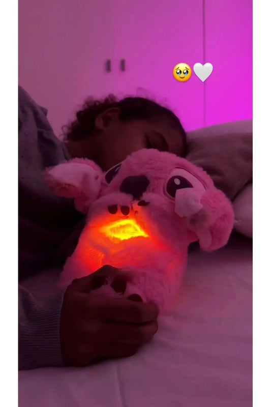 Pembe Stitch Nefes Alan Işıklı Peluş Uyku Arkadaşı