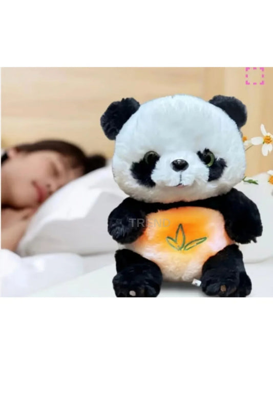TREND Nefes Alan Panda Peluş Oyuncak Uyku Arkadaşı Müzikli Işıklı