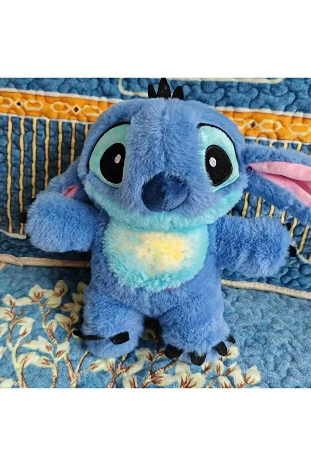 TREND Nefes Alan Stitch Uyku Arkadaşı Işıklı Peluş Oyuncak – Mavi & Pembe