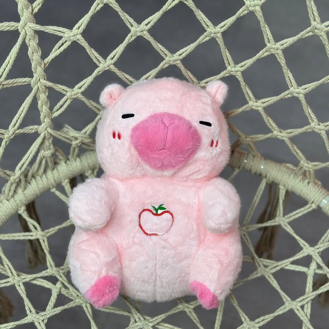 TREND Nefes Alan Peluş Uyku Arkadaşı Pembe Kapibara