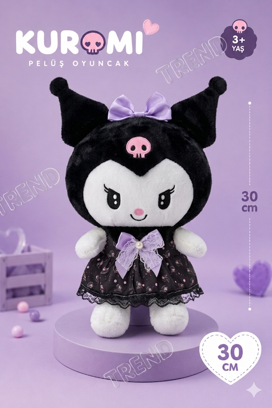 TREND Kuromi Peluş Oyuncak 30 cm Mor