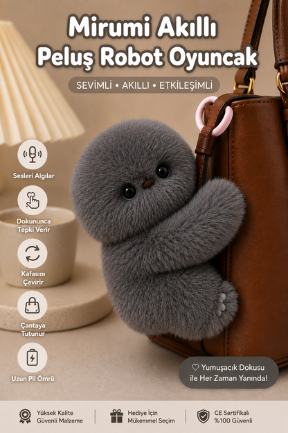 TREND Mirumi Etkileşimli Peluş Robot Oyuncak – Hareketli Kafa ve Sevimli Tepkiler